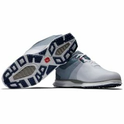 FootJoy Pro SL Sport 53854 Golf Shoes -Golf Clothing Shop FootJoy Pro SL Sport Golf Shoes White Blue Fog Navy 6