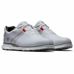 FootJoy Pro SL Sport 53853 Golf Shoes -Golf Clothing Shop FootJoy Pro SL Sport Golf Shoes White Grey Orange 5