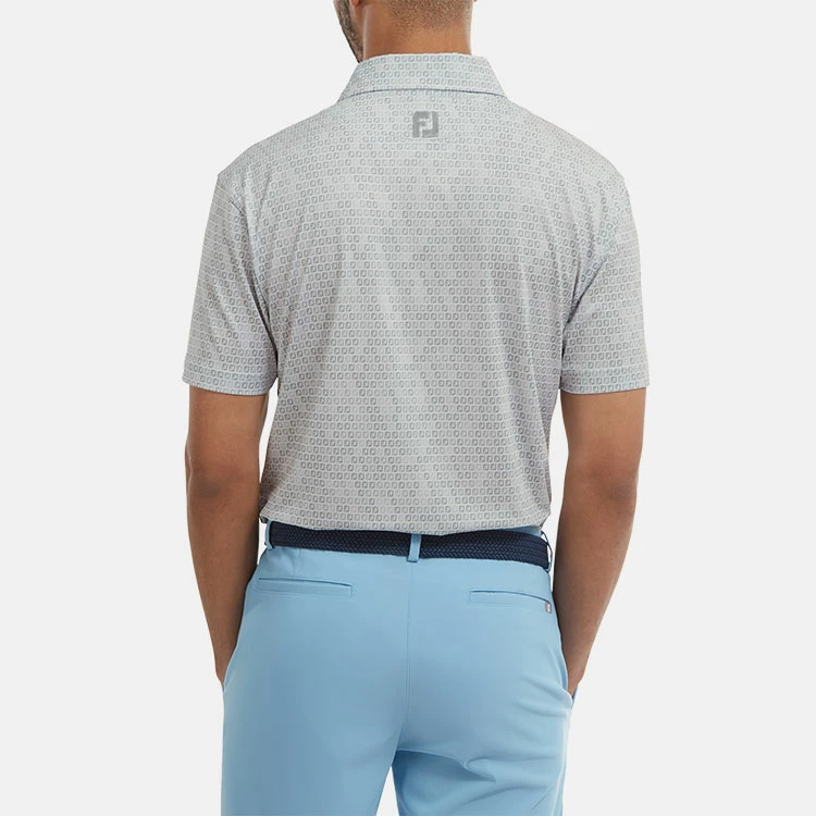 FootJoy Digital Camo FJ Print Lisle Golf Polo Shirt 6 FootJoy Digital Camo FJ Print Lisle Golf Polo Shirt - Image 6