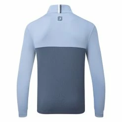 FootJoy Colour Blocked Chill-Out 1/2 Zip Golf Pullover 8 FootJoy Colour Blocked Chill-Out 1/2 Zip Golf Pullover -Golf Clothing Shop FootJoy SS22 Colour Blocked Chill Out 1 2 Zip Golf Sweater Dusk Blue Ink 88402 Back