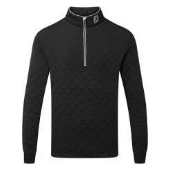 FootJoy Diamond Jacquard Chill-Out 1/4 Zip Golf Pullover