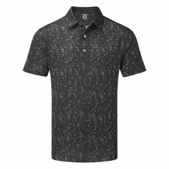 FootJoy Digital Camo FJ Print Lisle Golf Polo Shirt