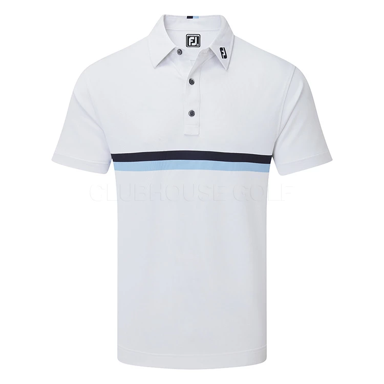 FootJoy Double Chest Band Pique Golf Polo Shirt 1 FootJoy Double Chest Band Pique Golf Polo Shirt