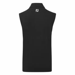 FootJoy Knit Full Zip Golf Vest -Golf Clothing Shop FootJoy SS22 Knit Full Zip Golf Vest Black 88455 Back