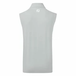 FootJoy Knit Full Zip Golf Vest -Golf Clothing Shop FootJoy SS22 Knit Full Zip Golf Vest Grey 88457 Back
