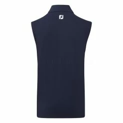 FootJoy Knit Full Zip Golf Vest -Golf Clothing Shop FootJoy SS22 Knit Full Zip Golf Vest Navy 88456 Back