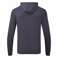 FootJoy Lightweight Golf Hoodie -Golf Clothing Shop FootJoy SS22 Lightweight Golf Hoodie Heather Navy 88448 Back