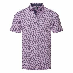 FootJoy Shadow Palm Print Pique Golf Polo Shirt