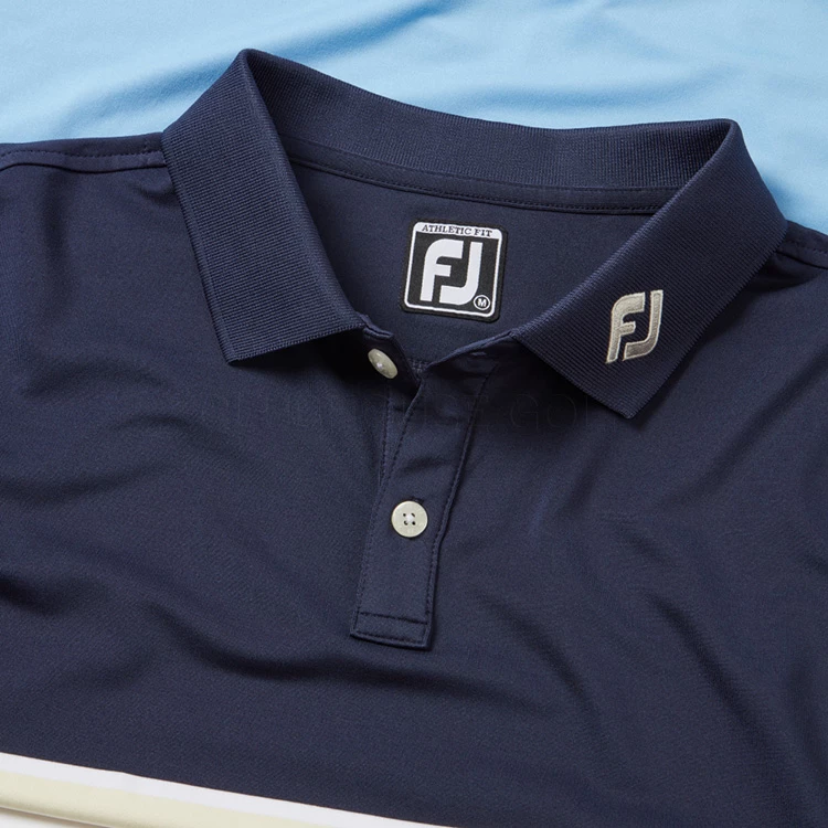 FootJoy Colour Theory Lisle Golf Polo Shirt 2 FootJoy Colour Theory Lisle Golf Polo Shirt - Image 2