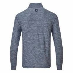 FootJoy Space Dye Chill-Out 1/4 Zip Golf Pullover -Golf Clothing Shop FootJoy SS23 Space Dye Chill Out Midlayer 87969 SWFOO179 S Navy Back