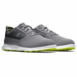 FootJoy SuperLites XP 58086 Golf Shoes -Golf Clothing Shop FootJoy Superlites XP Shoes Grey White Lime 3