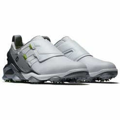 FootJoy Tour Alpha BOA 55509 Golf Shoes -Golf Clothing Shop FootJoy Tour Alpha BOA Golf Shoes White Grey Charcoal 5