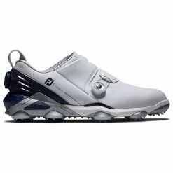 FootJoy Tour Alpha Double BOA 55508 Golf Shoes -Golf Clothing Shop FootJoy Tour Alpha Double BOA Golf Shoes White Navy Charcoal 1 1