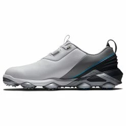 FootJoy Tour Alpha 55507 Golf Shoes -Golf Clothing Shop FootJoy Tour Alpha Golf Shoes White Grey Blue 3