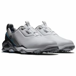FootJoy Tour Alpha 55507 Golf Shoes -Golf Clothing Shop FootJoy Tour Alpha Golf Shoes White Grey Blue 5