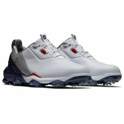 FootJoy Tour Alpha 55500 Golf Shoes -Golf Clothing Shop FootJoy Tour Alpha Shoes White Navy Grey 3