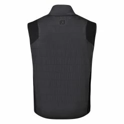 FootJoy Quilted Thermal Golf Wind Vest -Golf Clothing Shop FootJoy AW20 FJ Quilted Vest 92971 Code WTFOO057 Black back