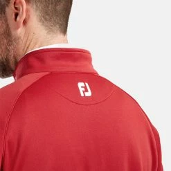 FootJoy Chill-Out 1/4 Zip Golf Pullover 10 FootJoy Chill-Out 1/4 Zip Golf Pullover -Golf Clothing Shop FootJoy SS19 Chill Out 2.0 Pullover 90150 Code SWFOO092 Red Model 2