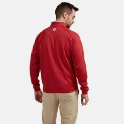 FootJoy Chill-Out 1/4 Zip Golf Pullover 11 FootJoy Chill-Out 1/4 Zip Golf Pullover -Golf Clothing Shop FootJoy SS19 Chill Out 2.0 Pullover 90150 Code SWFOO092 Red Model 3