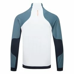 Galvingreen Galvin Green Donald Insula Golf Jacket -Golf Clothing Shop Galvin Green AW22 Donald Sweater Jacket G134513 SWGAL379 White Navy Orange Back