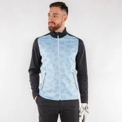 Galvingreen Galvin Green Dason Insula Golf Jacket -Golf Clothing Shop Galvin Green AW22 DASON G134067 BLUE BELL BLACK Model 1