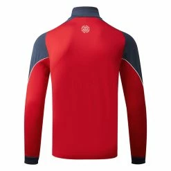 Galvingreen Galvin Green Daxton Insula Golf Pullover -Golf Clothing Shop Galvin Green AW22 DAXTON G124202 RED NAVY WHITE Back