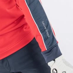Galvingreen Galvin Green Daxton Insula Golf Pullover -Golf Clothing Shop Galvin Green AW22 DAXTON G124202 RED NAVY WHITE Model 5