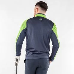 Galvingreen Galvin Green Daxton Insula Golf Pullover -Golf Clothing Shop Galvin Green AW22 DAXTON G124238 NAVY LIME WHITE Model 3