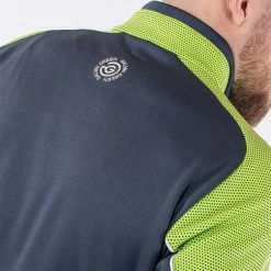 Galvingreen Galvin Green Daxton Insula Golf Pullover -Golf Clothing Shop Galvin Green AW22 DAXTON G124238 NAVY LIME WHITE Model 4