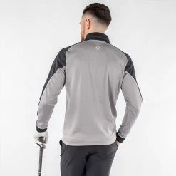 Galvingreen Galvin Green Daxton Insula Golf Pullover -Golf Clothing Shop Galvin Green AW22 DAXTON G124270 SHARKSKIN BLACK WHITE model 3