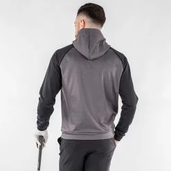 Galvingreen Galvin Green Devlin Insula Golf Hoodie -Golf Clothing Shop Galvin Green AW22 DEVLIN HOODED G134207 FORGED IRON BLACK model 3
