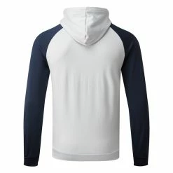Galvingreen Galvin Green Devlin Insula Golf Hoodie -Golf Clothing Shop Galvin Green AW22 DEVLIN HOODED G134273 COOL GREY NAVY BACK