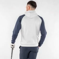 Galvingreen Galvin Green Devlin Insula Golf Hoodie -Golf Clothing Shop Galvin Green AW22 DEVLIN HOODED G134273 COOL GREY NAVY Model 3