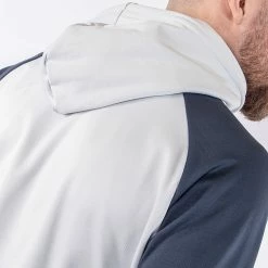 Galvingreen Galvin Green Devlin Insula Golf Hoodie -Golf Clothing Shop Galvin Green AW22 DEVLIN HOODED G134273 COOL GREY NAVY Model 4