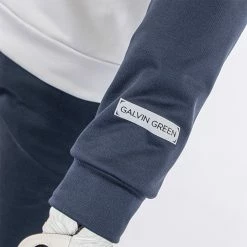 Galvingreen Galvin Green Devlin Insula Golf Hoodie -Golf Clothing Shop Galvin Green AW22 DEVLIN HOODED G134273 COOL GREY NAVY Model 5