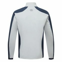Galvingreen Galvin Green Lawrence Interface-1 Golf Wind Jacket -Golf Clothing Shop Galvin Green AW22 Lawrence 1 4 Zip Windproof Jacket G132373 WTGAL196 Cool Grey Navy Back