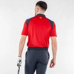 Galvingreen Galvin Green Mapping Golf Polo Shirt -Golf Clothing Shop Galvin Green AW22 Mapping Polo Shirt G136423 SHGAL575 M Red Navy White Model 3
