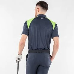 Galvingreen Galvin Green Mapping Golf Polo Shirt -Golf Clothing Shop Galvin Green AW22 Mapping Polo Shirt G136438 SHGAL576 M Navy Lime White Model 3