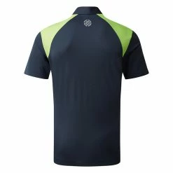 Galvingreen Galvin Green Mapping Golf Polo Shirt -Golf Clothing Shop Galvin Green AW22 Mapping Polo Shirt G136438 SHGAL576 M Navy Lime White back