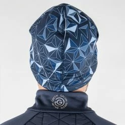 Galvingreen Galvin Green Dikran Insula Golf Beanie 5 Galvingreen Galvin Green Dikran Insula Golf Beanie -Golf Clothing Shop Galvin Green Galvin Green Dikran Hat Navy Blue Bell White 3