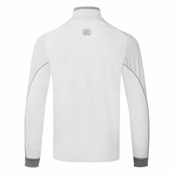 Galvingreen Galvin Green Daxton Insula Golf Pullover -Golf Clothing Shop Galvin Green SS22 Daxton Insula Half Zip Pullover G124201 Code SWGAL350 M White Cool Grey Sharkskin Back