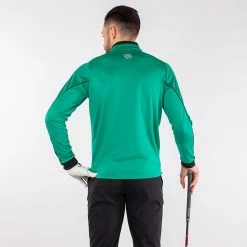 Galvingreen Galvin Green Daxton Insula Golf Pullover -Golf Clothing Shop Galvin Green SS22 Daxton Insula Half Zip Pullover G124287 Code SWGAL356 M Green Black White Model 3