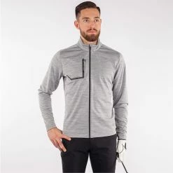 Galvingreen Galvin Green Dennis Insula Golf Jacket 9 Galvingreen Galvin Green Dennis Insula Golf Jacket -Golf Clothing Shop Galvin Green SS22 Dennis Insula Full Zip Jacket G125170 Code SWGAL361 M Light Grey Model 1