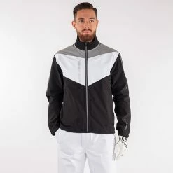 Galvingreen Galvin Green Armstrong Waterproof Golf Jacket -Golf Clothing Shop Galvin Green SS22 Armstrong Waterproof Jacket G120217 Code WJGAL420 M Black White Sharkskin Model 1