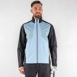 Galvingreen Galvin Green Albert Waterproof Golf Jacket -Golf Clothing Shop Galvin Green SS22 Albert Waterproof Jacket G130067 WJGAL430 Blue bell Black White Model 1