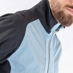 Galvingreen Galvin Green Albert Waterproof Golf Jacket -Golf Clothing Shop Galvin Green SS22 Albert Waterproof Jacket G130067 WJGAL430 Blue bell Black White Model 6