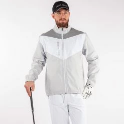 Galvingreen Galvin Green Armstrong Waterproof Golf Jacket 9 Galvingreen Galvin Green Armstrong Waterproof Golf Jacket -Golf Clothing Shop Galvin Green SS22 Armstrong Waterproof Jacket G120207 Code WJGAL419 M Grey White Model 1