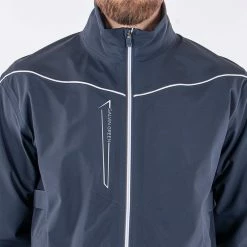Galvingreen Galvin Green Armstrong Waterproof Golf Jacket -Golf Clothing Shop Galvin Green SS22 Armstrong Waterproof Jacket G120231 WJGAL432 Navy White Model 2