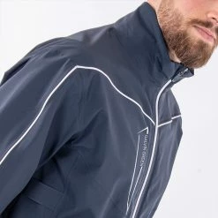 Galvingreen Galvin Green Armstrong Waterproof Golf Jacket -Golf Clothing Shop Galvin Green SS22 Armstrong Waterproof Jacket G120231 WJGAL432 Navy White Model 6