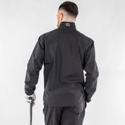 Galvingreen Galvin Green Armstrong Waterproof Golf Jacket -Golf Clothing Shop Galvin Green SS22 Armstrong Waterproof Jacket G120277 WJGAL433 Black Sharkskin Model 3